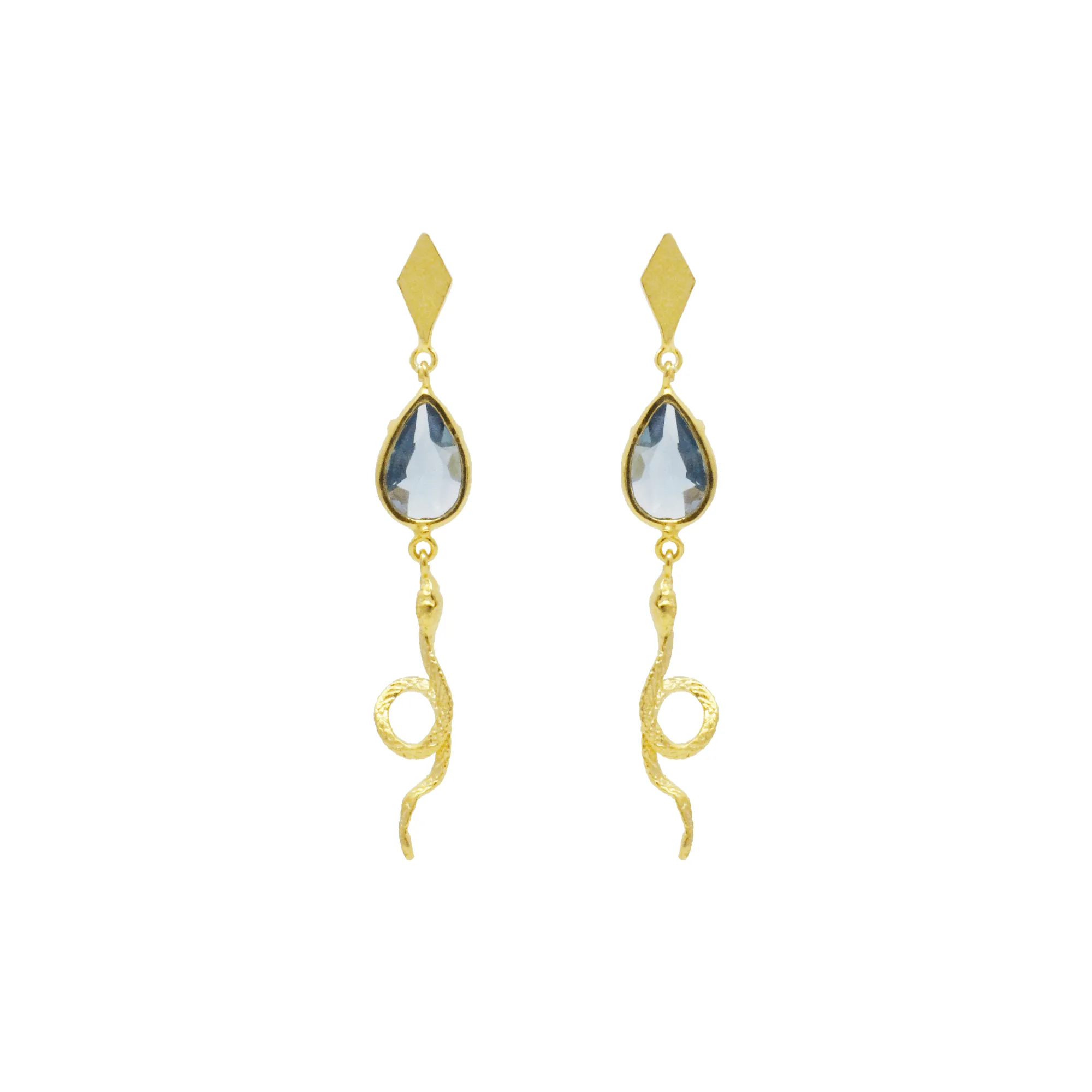 Serpent Drop Earrings