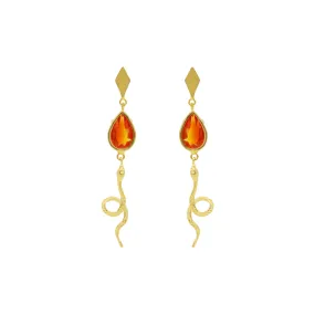 Serpent Drop Earrings