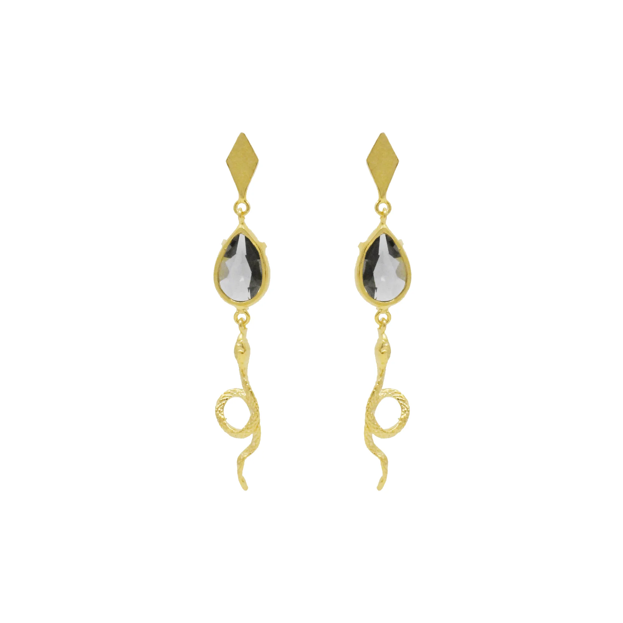 Serpent Drop Earrings