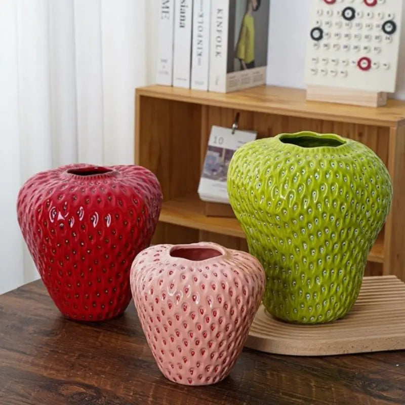 Strawberry Ceramic Vase - Kimi