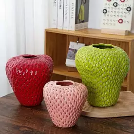 Strawberry Ceramic Vase - Kimi