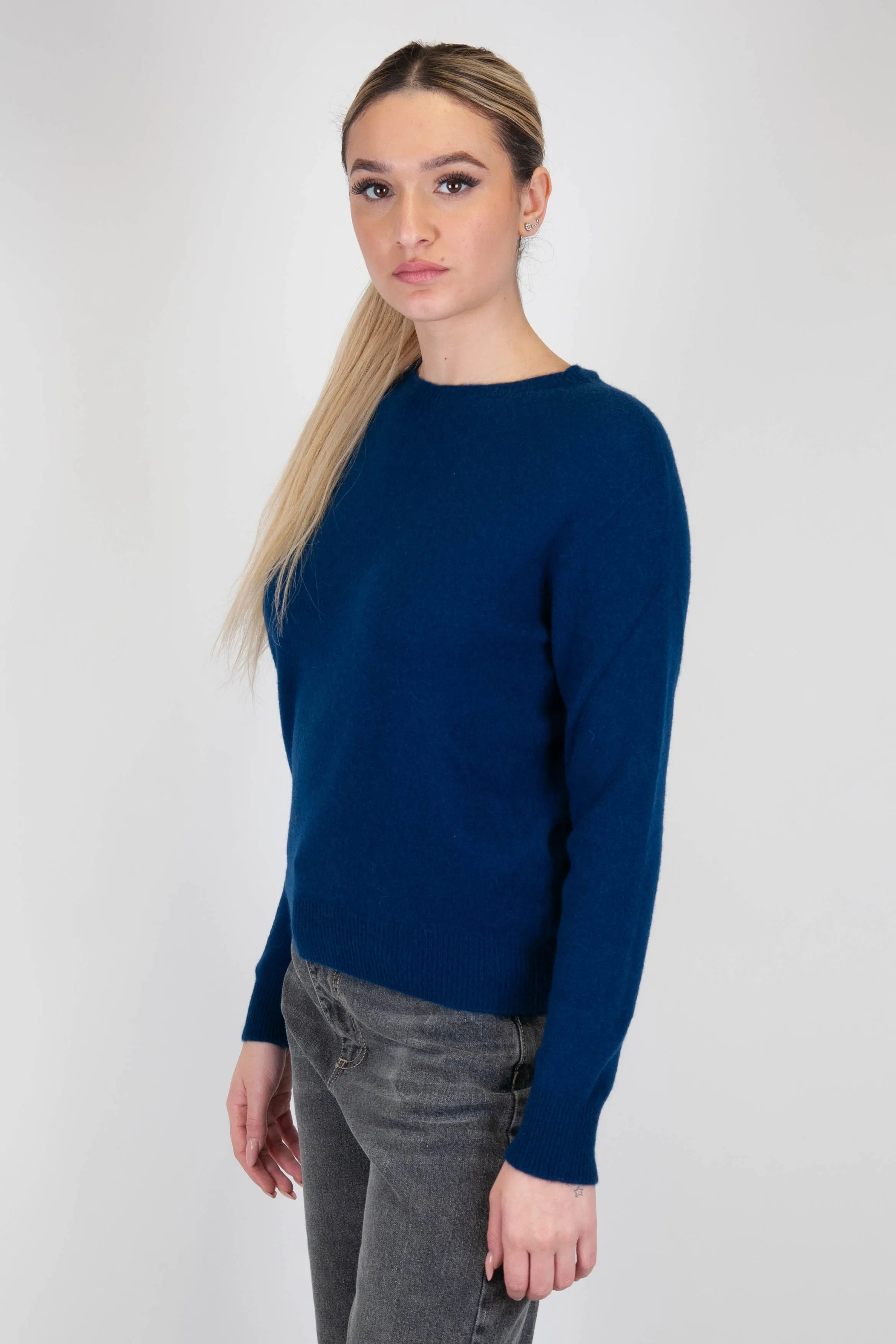 Tensione in - Maglia girocollo in 100% puro cashmere