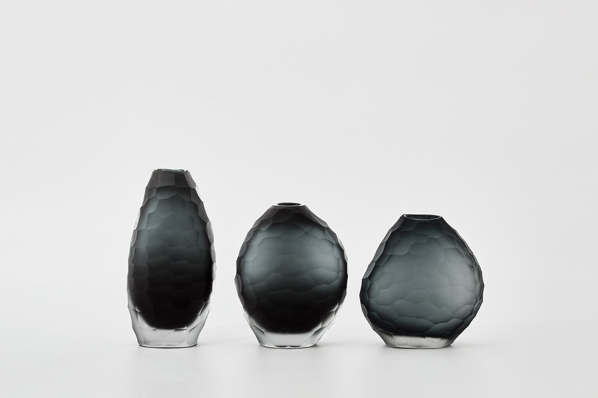 The Foundry House Calypso Dark Smoke Vase Glass