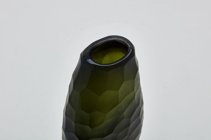 The Foundry House Calypso Olivine Vase Glass