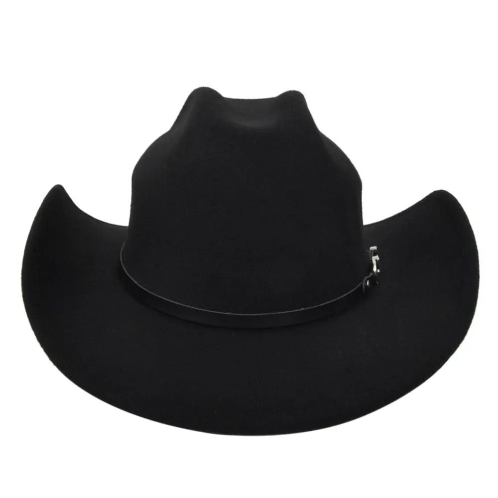 Unisex Winter Vintage Fashion Solid Wide Brim Cowboy Outdoor Hat