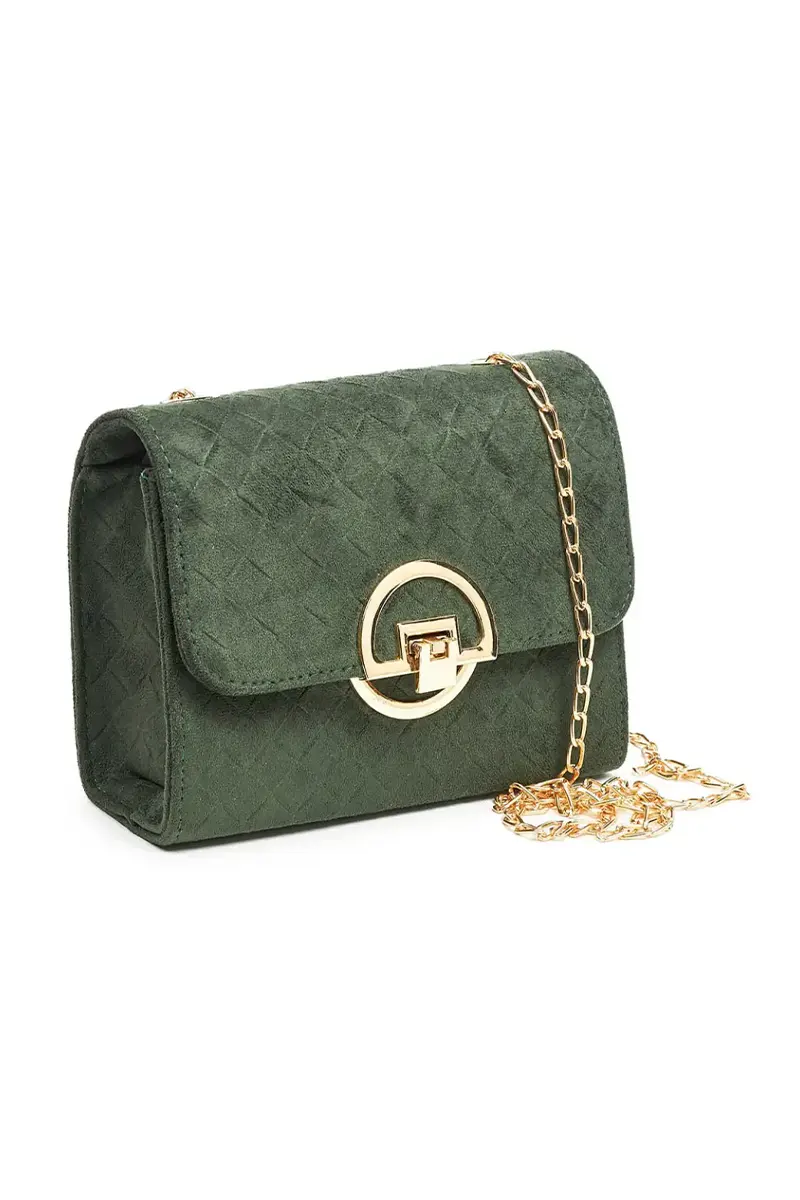 VERDE FASHION | Pochette scamosciata