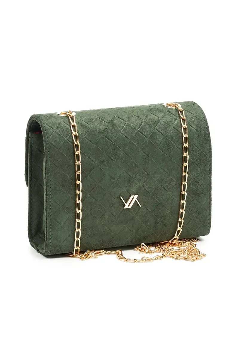 VERDE FASHION | Pochette scamosciata