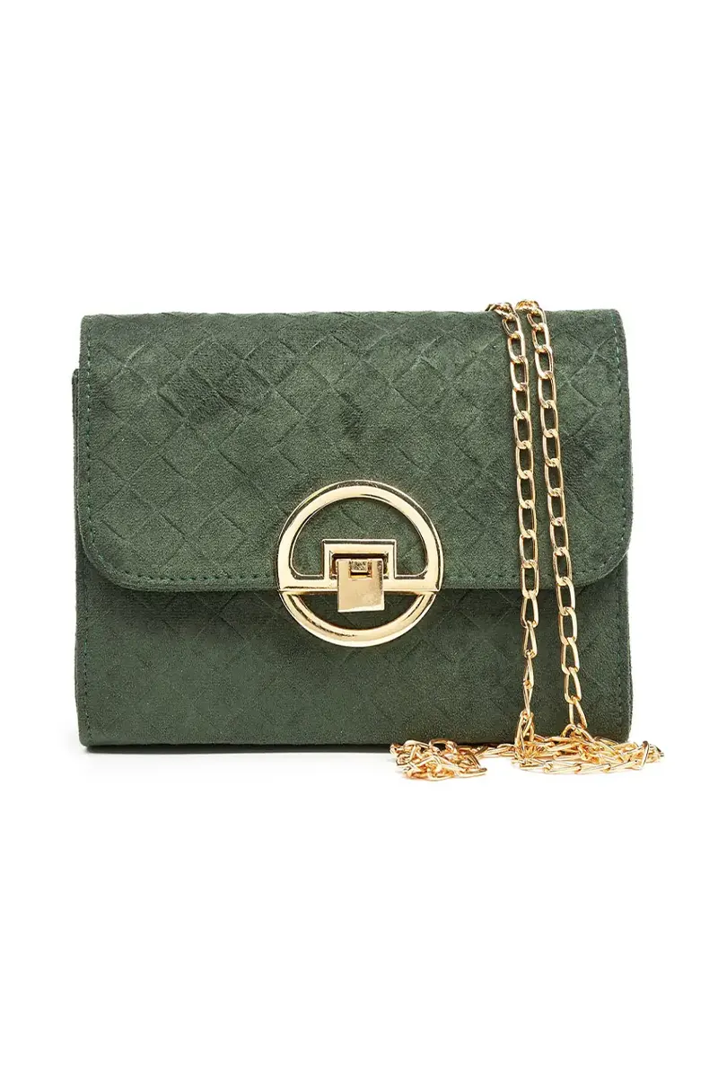 VERDE FASHION | Pochette scamosciata