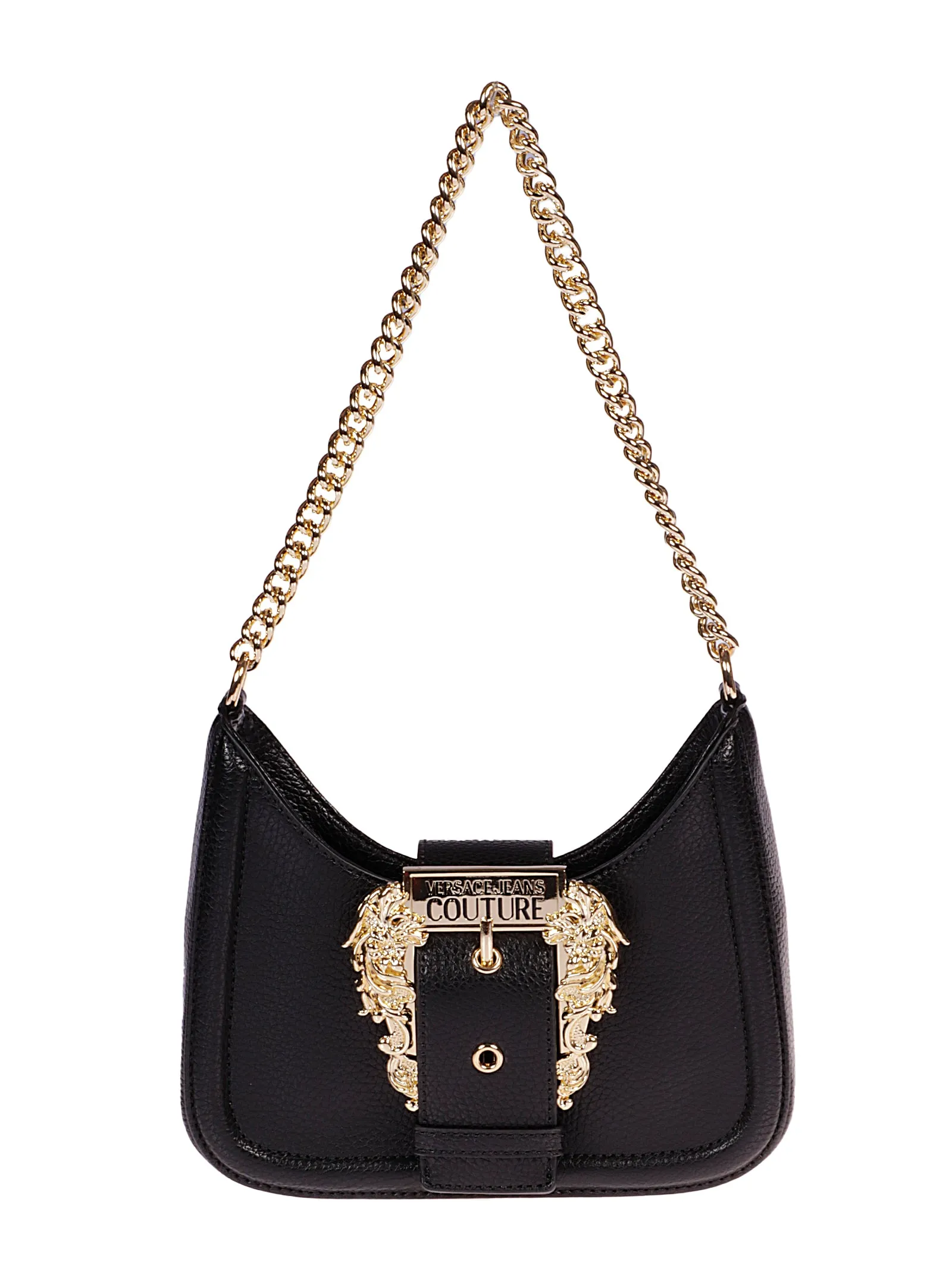 Versace Jeans Couture Logo Buckle Shoulder Bag