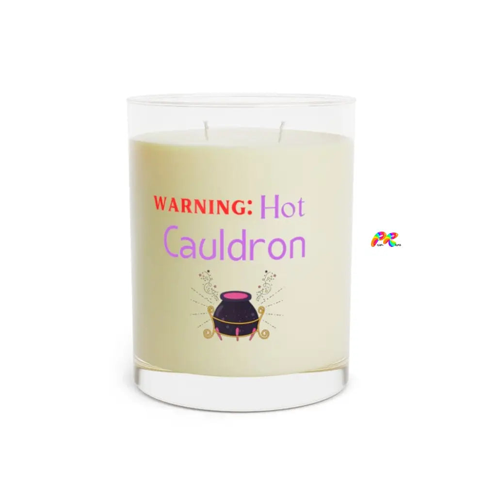 Warning: Hot Cauldron Scented Candle - Full Glass, 11oz