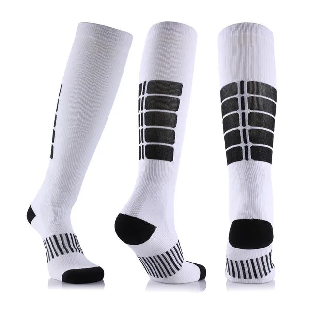 White Blood Circulation Promotion Slimming Compression Socks for Men