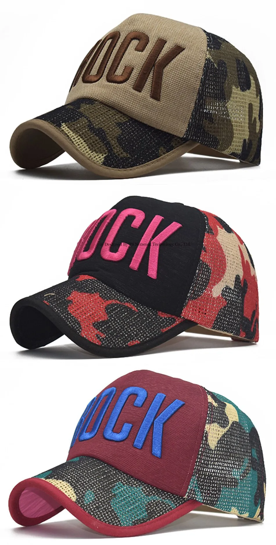 Winter Fashion Unisex Cotton Camouflage Streetwear Trucker Baseball Cap