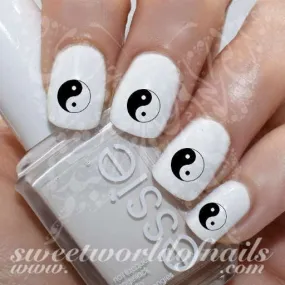 Yin Yang Nail Art Nail water decals Water Slides