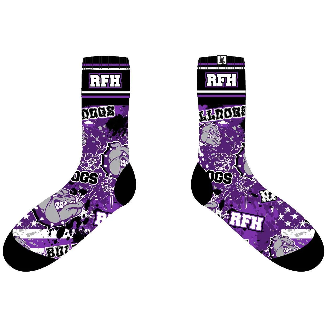 Youth RFH Bulldogs Crew Socks